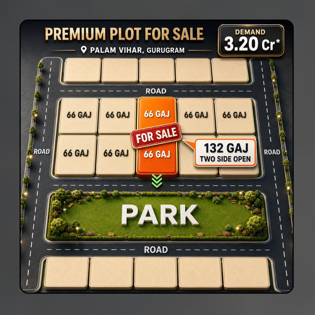 66 Sq Yd Plot for Sale in Palam Vihar